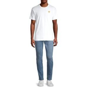 Comme des Garçons PLAY NWOT Men's Crew Neck Short Sleeve Heart Applique Tee M